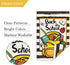 Louise Maelys Back to School Garden Flag 12x18 Double Sided Vertical, Burlap Small Garden Yard Flags First Day to School Banner Outdoor Outside Sc...