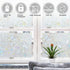 LEMON CLOUD Window Film, Decorative Window Privacy Film, 3D Stained Glass Window Sticker,Anti-UV Sun Blocker Heat Control for Home(Rainbow Tulip D...