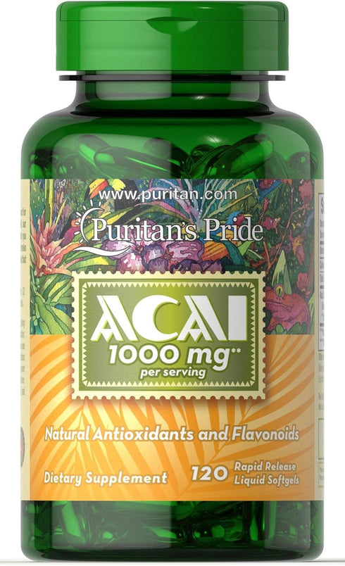 Puritan's Pride Acai 1000 Mg, 120 Count...