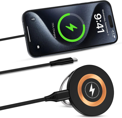 15W Wireless Charger for Motorola razr+ 2024/razr 2024,Edge 2024,Edge 50,Motorola Moto G Stylus 5G 2024 2023,Moto G Power 2024,Mag-Safe Charger Ma...