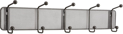 SAF6403BL - Safco Onyx 5-Hook Steel Mesh Wall Rack...