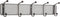 SAF6403BL - Safco Onyx 5-Hook Steel Mesh Wall Rack...