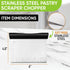Spring Chef Dough Bench Scraper for Baking with Markings - Stainless Steel Kitchen Dough Cutter Tool with Bowl Pastry Scraper for Pizza, Bread, Pa...