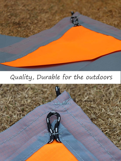 Pocket Picnic Blanket, Sandproof Lightweight Pocket Camping Tarp, 55?x60? Foldable & Fits into Small Bag, Water Resistant Washable Quick Dry Compa...