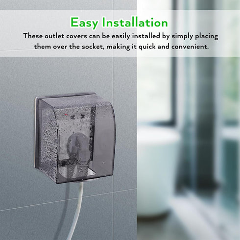 86 Type Waterproof Socket Cover Plastic Wall Outlet Safety Outlet Cover Box Cover Weatherproof Electrical Outlet Cover for Home Improvement Transp...