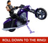 Mattel WWE Wrekkin' Action Figure & Toy Vehicle Set, Undertaker with Slamcycle Motorcycle with Lanching Action and Breakable Parts...
