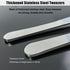 4 Pieces Long Tweezers,Long Handle Stainless Steel Straight and Curved Tweezers Nippers,Precision Craft Tweezers Set with Serrated Tips,Bonsai Too...