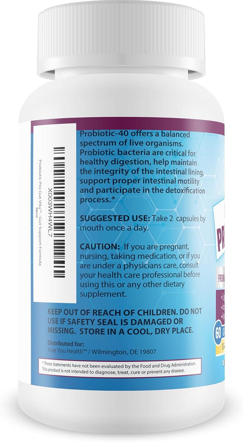 Probiotic Pro Gut Vita - Gut Health Support Probiotic & Vitamin Formula - Promote Healthy Digestion, Nutrient Absorption, Bowel Movements - Help I...