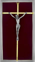 Two-Tone Metal Wall Crucifix with Gift Box, 10"...