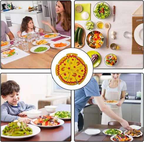Place Mat Pizza Shape Trivet Mat Heat Resistant Table Pad for Hot Pots Pans Dishes...