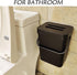 Kitchen Compost Bin for Countertop, Hanging Small Trash Can with Lid Under Sink for Kitchen Bathroom, Mountable Compost Bucket, Black...