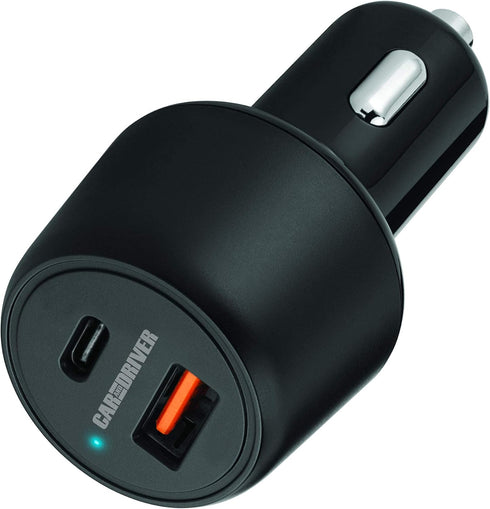 Car and Driver USB C 48W Car Charger Adapter w/Fast Power Delivery (PD) Port, Cigarette Lighter USB Type C Dual Charger, Compat for iPhone 15/14/1...