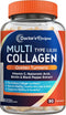 Doctor's Recipes Multi Collagen Peptides with Golden Turmeric, Vitamin C, Biotin, Hyaluronic Acid & Black Pepper, Collagen Supplements for Skin, H...