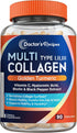 Doctor's Recipes Multi Collagen Peptides with Golden Turmeric, Vitamin C, Biotin, Hyaluronic Acid & Black Pepper, Collagen Supplements for Skin, H...