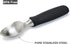 BALCI Ice Cream Scoop - Heavy Duty Stainless Steel Icecream Scooper With Non-Slip Rubber Grip - Professional Metal Ice-Cream Spade - Dishwasher Sa...