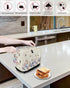 2 Slice Toaster Cover, Bread Machine Cover Spring Pink Blue Flower Butterfly Rustic Kitchen Appliance Dust Cover with Top Handle Fingerprint Prote...