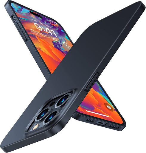 TORRAS Slim Fit Designed for iPhone 14 Pro Max Case 6.7 inch, Ultra-Thin 14 Pro Max Case 2022, Lightweight Hard PC Cover Phone Cases, Black, Origi...