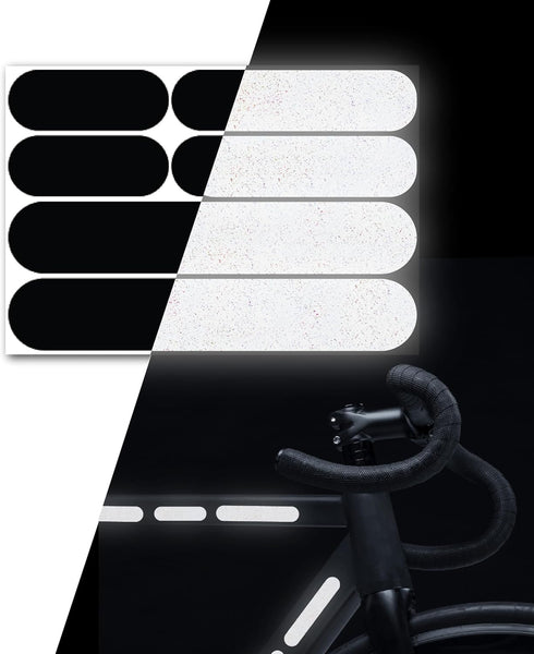 Elos Reflective Gear 3M Reflective Black Stickers - Reflective Helmet Tape, Motorcycle Reflective Tape, Hi Viz Stickers for Helmets - Discreet Bla...