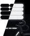 Elos Reflective Gear 3M Reflective Black Stickers - Reflective Helmet Tape, Motorcycle Reflective Tape, Hi Viz Stickers for Helmets - Discreet Bla...