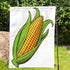 Corn Garden Flag Cartoon Golden Sweet Corn on The White Background Decorative Spring Summer Outdoor House Flag for Garden Yard Lawn 12 x 18 Inch...