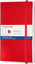 Moleskine Paper Tablet Hard Cover Smart Notebook, Dotted, Large (5" x 8.25") Scarlet Red - Compatible w/ Moleskine Pen+ Ellipse (Sold Separately) ...