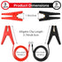 6 Pcs Electric Fence Wire Connect,3 Ft Electric Fence Charger Solar Fence Charger Fence Lead Copper Wire with Alligator Clip (Black+Red)...