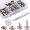 Glarks 120-Pieces Stainless Steel Marine Grade Canvas and Upholstery Boat Cover Snap Button Fastener Kit with 2Pcs Setting Tool (40 Sets)- Silver...