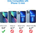 JETech Screen Protector for iPhone 13 mini 5.4-Inch with Camera Lens Protector, Easy-Installation Tool, Tempered Glass Film, 2-Pack Each......