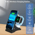 Wireless Charger, 4 in 1 Fast Wireless Charging Station with Night Light, Compatible with iPhone 14, Compatible with Samsung Galaxy Series, Chargi...