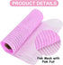 Craig Bachman 10" Poly Deco Mesh: Wide Foil Metallic Pink (10 Yards) Fabric Mesh Ribbon, Crafting, Wreath, Baby Shower, Mesh with Foil Ribbon...