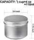 DINGPAI Candle Tin 18 Piece, 4 oz, Candle Containers for DIY Candle Making...