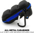CASEMATIX Asthma Inhaler Travel Case with Lanyard and Clip-on Keychain Carabiner, Includes Inhaler Holder Case Only, Black...