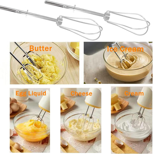 W10490648 Hand Mixer Turbo Beaters for Mixer Aid For Smoothies, Blending Soups, Shakes, Egg Whites, Replaces KHM512 KHM2B KHM9PWH5 AP5644233 W1024...