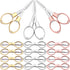 Stainless Steel Scissors Anti Rust Folding Scissors Glasses Shaped Mini Shear for Home and Travel Use (6)...