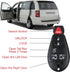 5+1 Buttons Car Keyless Entry Remote Control Key Fit for Dodge Grand Caravan 2008-2014?Chrysler Town and Country 2008-2015?M3N5WY783X? Pack of 2...
