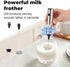 Kitchen Milk Frother With 2 Heads, USB C Fast Charging Handheld 3-Speed Latte Frother - Home Coffee Blender, Matcha, Hot Chocolate, Cappuccino, Cr...