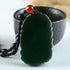 Women's Necklace Men's Necklace Pure natural hand carved qing jade dragon necklace pendant...