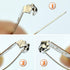 50 Pcs Brooch Pins, Silver Bar Pins, Secure Back Clasp with Back Bar Fastener, Pin Badge Backs with Holes, 4-Size Pack of Safety Pins (50)...