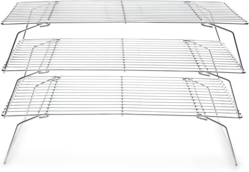 Fox Run 4698 Stackable Cooling Rack Set, Chrome, 3-Piece...