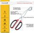 Scissor Tongs 11-Inch Heavy Duty Stainless Steel Scissor Cooking Tongs...