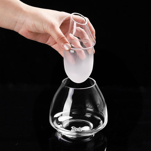 Bincoo Cold Brew Coffee Maker, 180ml/6 oz Iced Coffee Maker Double Borosilicate Glass, separate inner chamber and jug Iced Tea Maker Cold Brew Cof...