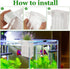 6PCS Upgraded Aquarium Plant Holder, 5.1x3.1x2.1 Inch White Hanging Aquatic Plant Pot with 36 Hooks and 12 Suction Cups, Fish Tank Plant Holder fo...