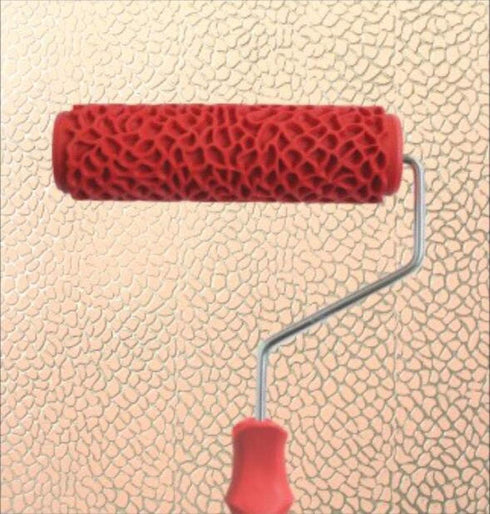 7" DIY Patterned Paint Roller Decorative Rubber Roller Decorative Art Roller Texture Roller with Plastic Handle - More Than 300 Patterns (Pattern ...