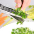 Herb Scissors - with Kitchen Gadgets Retail Package - Multipurpose Kitchen Shears - 5 Extremely Sharp Stainless Steel Blades - Handy Cleaning Comb...