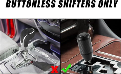 X AUTOHAUX Automatic Universal Manual Gear Stick Shift Knob Transmission Gear Lever Stick Shifter Handle Carbon Fiber Pattern Black...