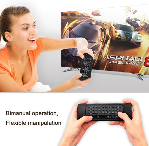 Air Mouse,MX3 Pro Backlit Mini Keyboard Remote Control,Mini Wireless Keyboard & IR Learning Air Mouse Remote,Compatible for Raspberry Pi, Android ...