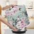 Hummingbird Light Pink Peach Blossom Rice Cooker Cover for 3Qt Instant Pot Crockpot Cover Dust Cover Air Fryer Storage Cover with Handle and Pocke...