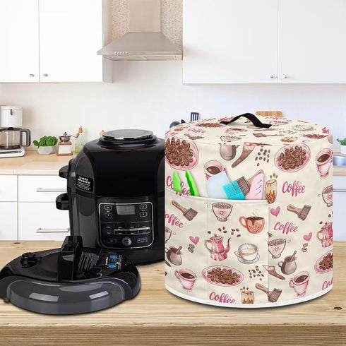 Dust Cover Compatible with 6 qt Instant Pot, for Electric Pressure Cooker Rice Cooker and Air Fryer Insulated Cloth Cover Keep Appliance Clean Hom...