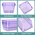 WOWBOX 6 PCS Plastic Drawer Organizer Set, Desk Drawer Divider Organizers and Storage Bins for Makeup, Jewelry, Gadgets for Kitchen, Bedroom, Bath...