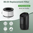 BS-03 HEPA Replacement Filter Compatible with PARTU and Slevoo BS-03 HEPA Air Purifier with 3-in-1 Filtration System, 1 Pack...